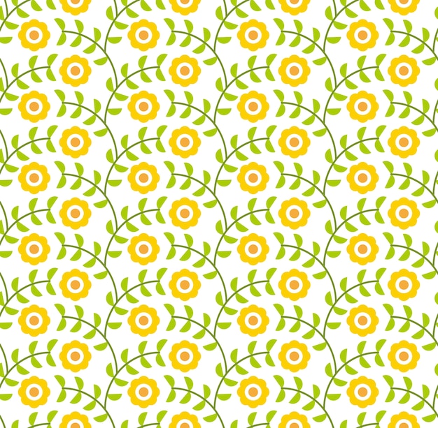 Sunflowers seamless pattern