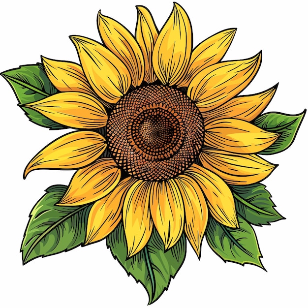 Sunflowers vector