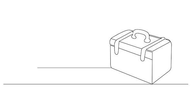 Sunglasses continuous line drawing isolated