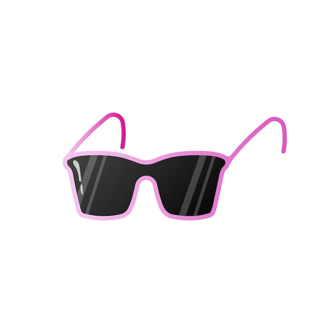 Sunglasses isolated on white background Vector illustration in trendy flat style