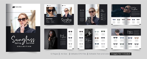 Sunglasses Product Catalog Design or Sunglasses Store or multipurpose product catalog