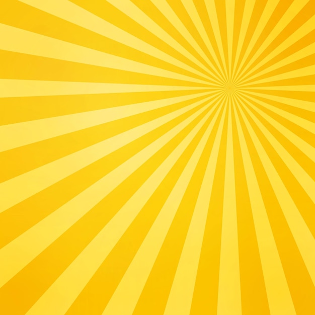 Sunlight abstract background. Bright yellow color burst background. Sun beam ray sunburst pattern