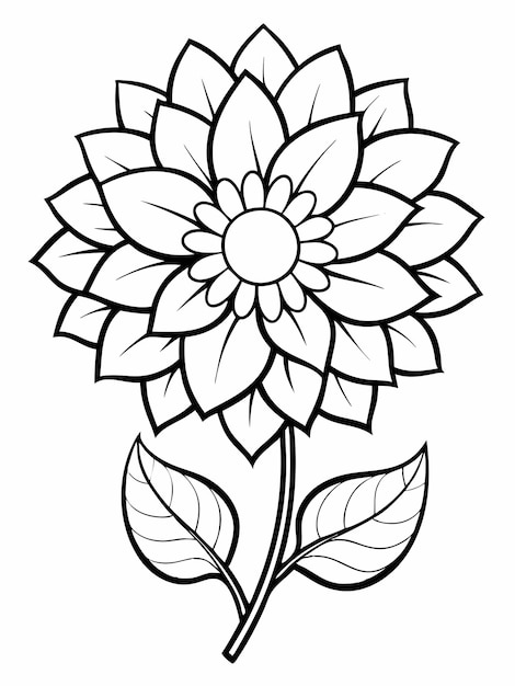 Sunny Bloom Set colouring book pages for children and adults with vector design