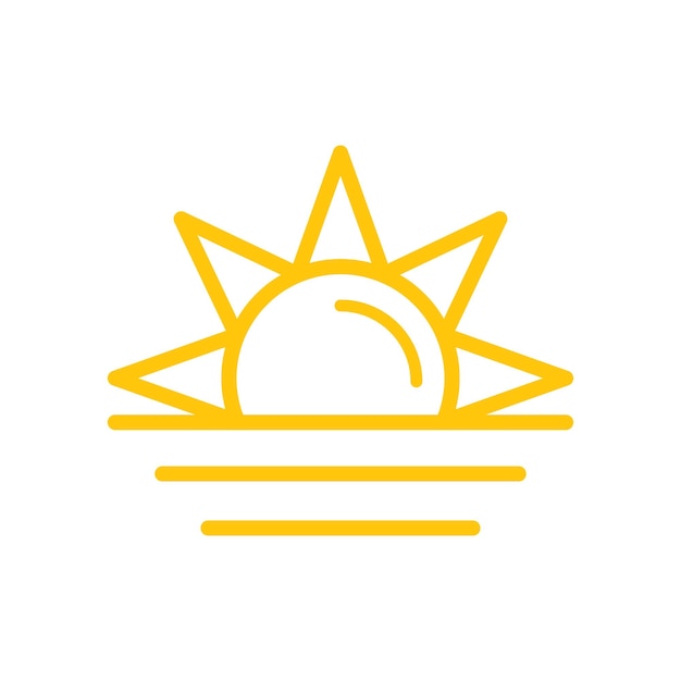 sunrise icon design vector template