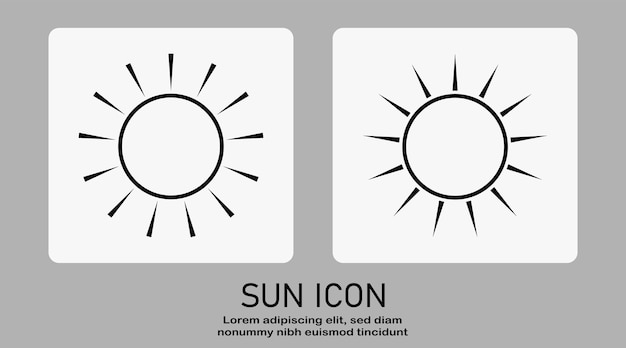 Sunrise or sunset icon sun icon vector isolated on white background