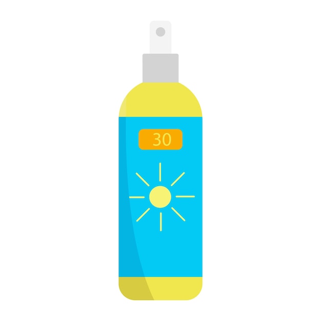 Sunscreen cream tube Protection skin solar ultraviolet light Vector Summer pool sea aquapark beach