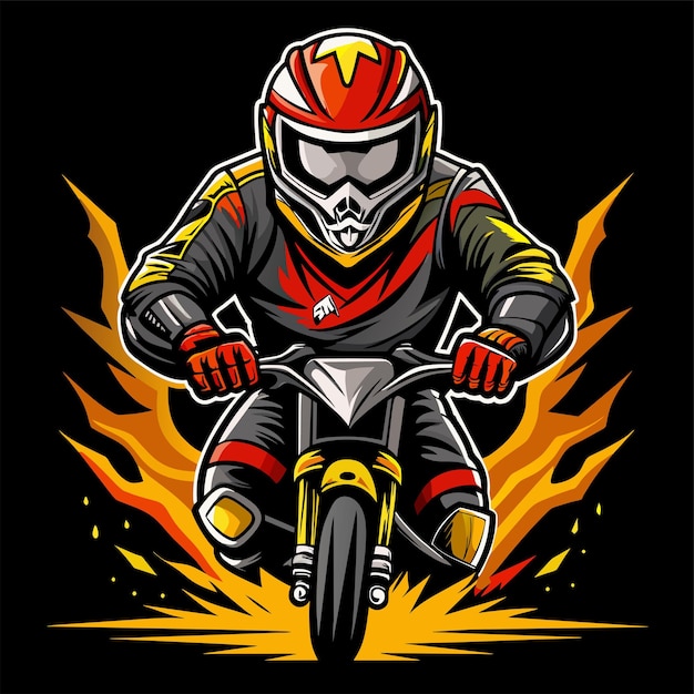 Super Bikers tshirt sticker desgin