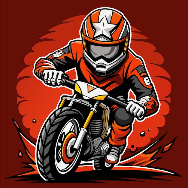 Super Bikers tshirt sticker desgin