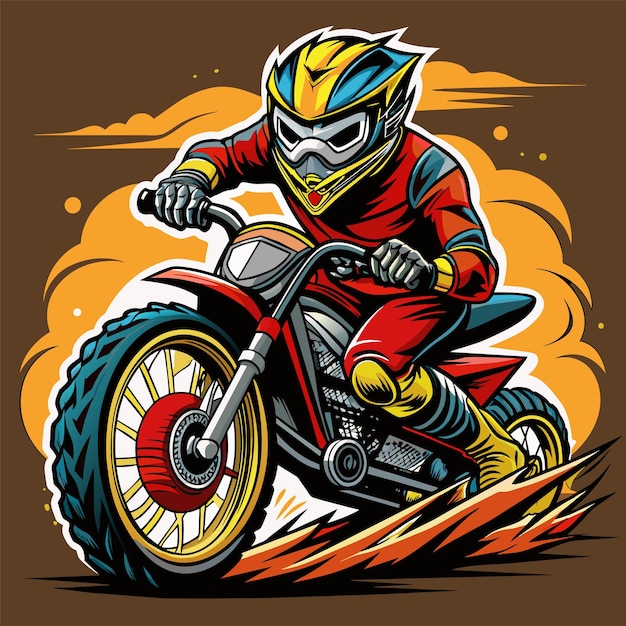 Super Bikers tshirt sticker desgin