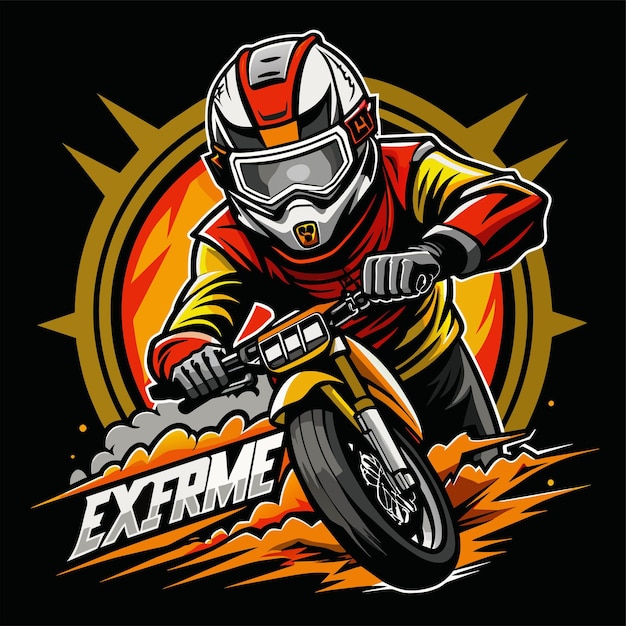 Super Bikers tshirt sticker desgin