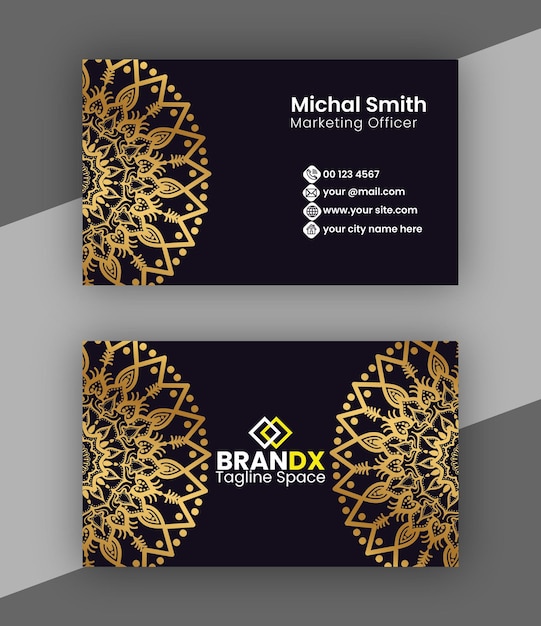 Super business card design template