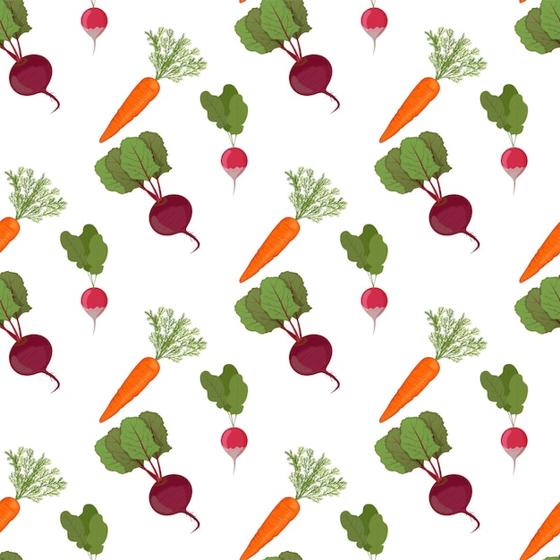 Super cute seamless pattern with Vegetables