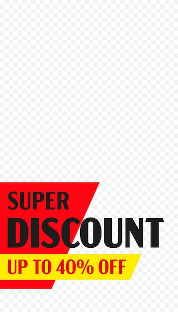 Super discount up to percent off stories template