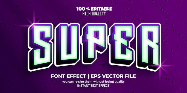 super editable text effect