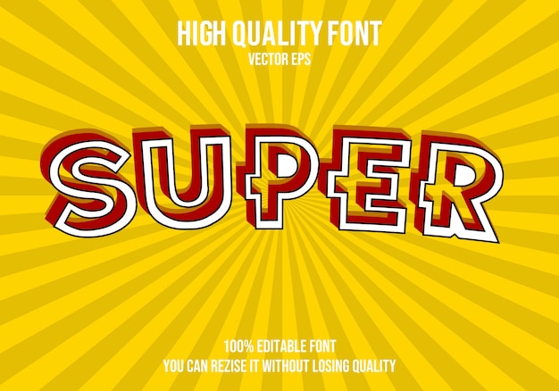 Super Editable text Font Effect