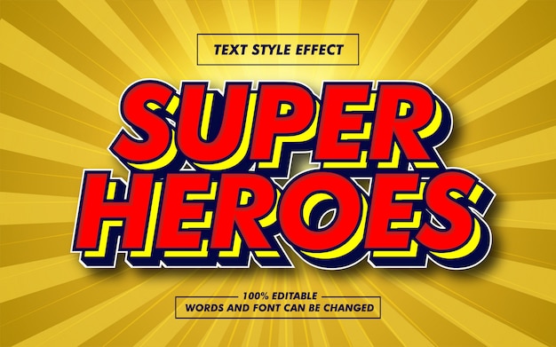 Super Heroes Bold Text Style Effect