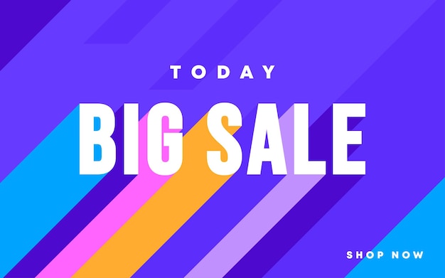 Super mega sale concept horizontal banner template design with 50 off Big Discount