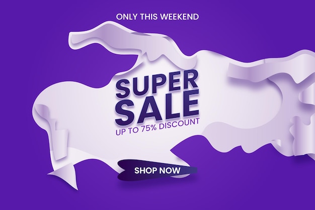 Super mega sell offer background design template