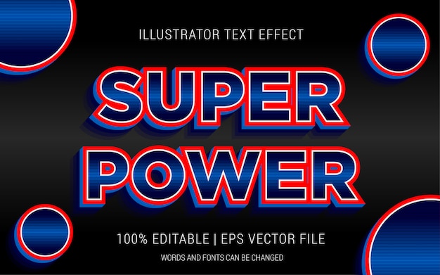 SUPER POWER TEXT EFFECTS STYLE