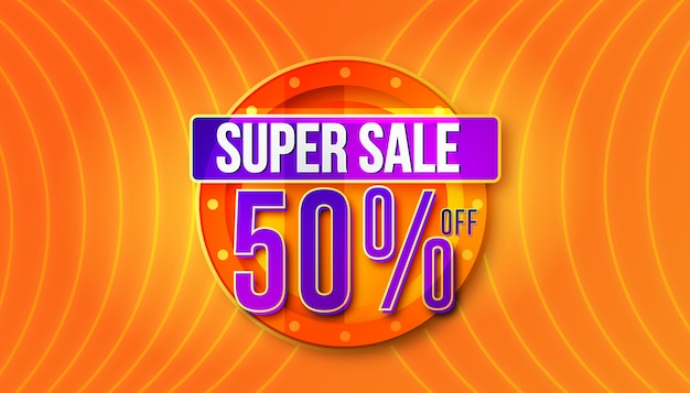 Super sale badge sign design