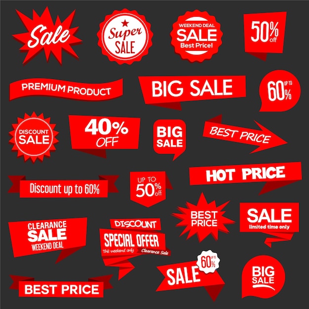 Super Sale Badges and Labels Vector Bundle