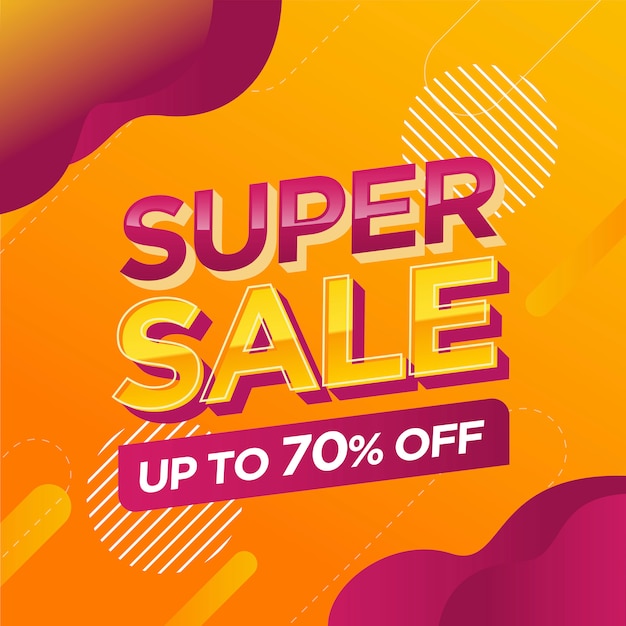 Super Sale banner template