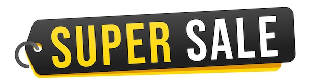 Super sale black sticker tag