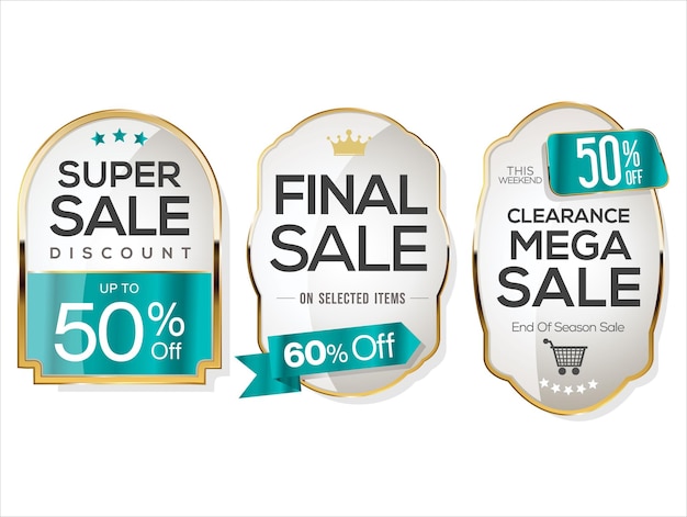 Super sale golden retro badges and labels collection