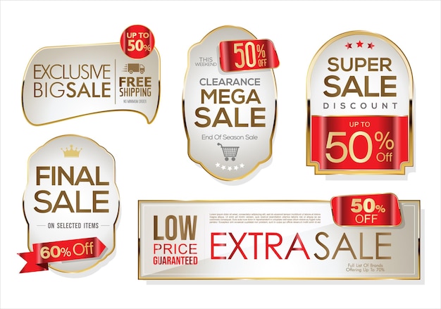 Super Sale Labels and Tags Vector Pack