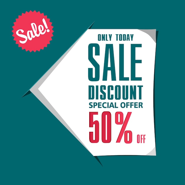 Super sale paper banner sale background big saleposter sale