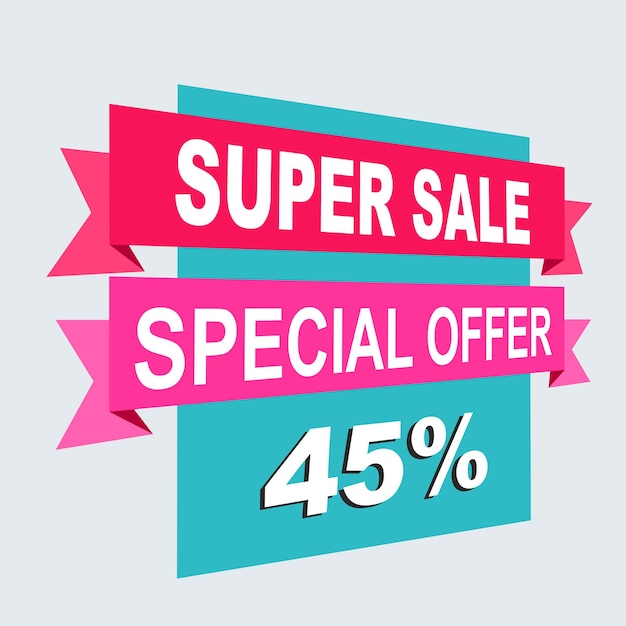 Super sale paper banner sale background big saleposter sale