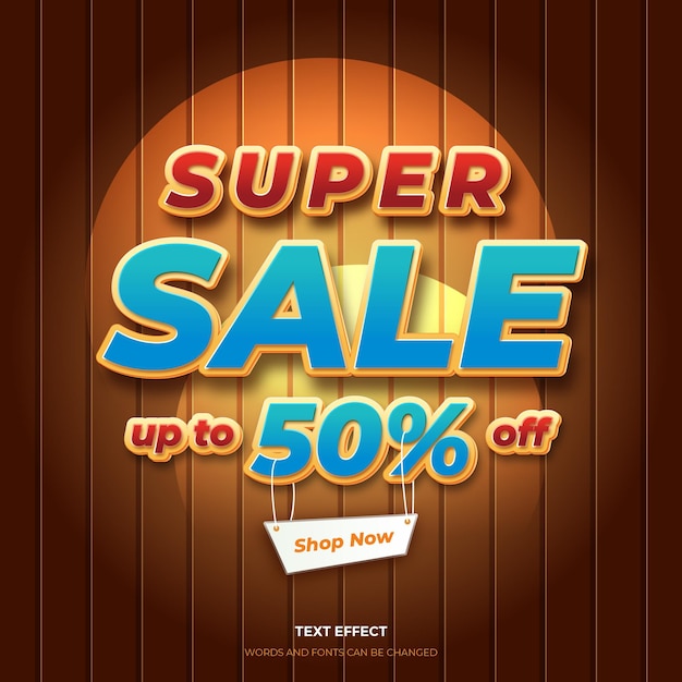 Super sale promotion banner