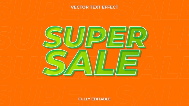 SUPER SALE TEXT EFFECT FULLY EDITABLE