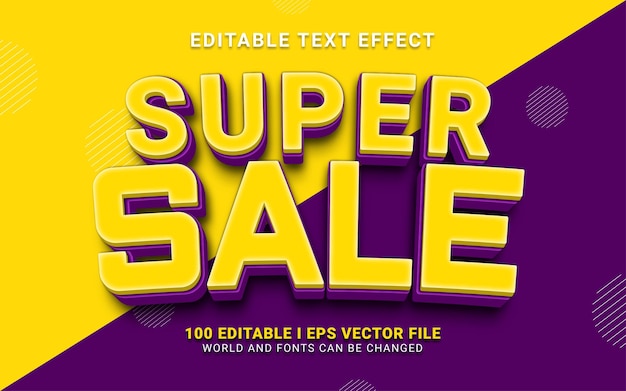 Super sale text effect