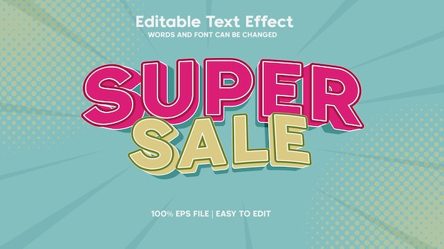 Super Sale Text Effect