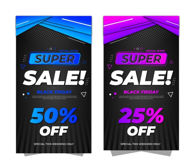 Super Sale Vector Illustrator Banner, Flyer, And Poster Template For Promotion