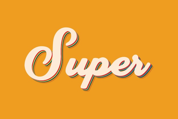 Super text effect cartoon and comic text style vector