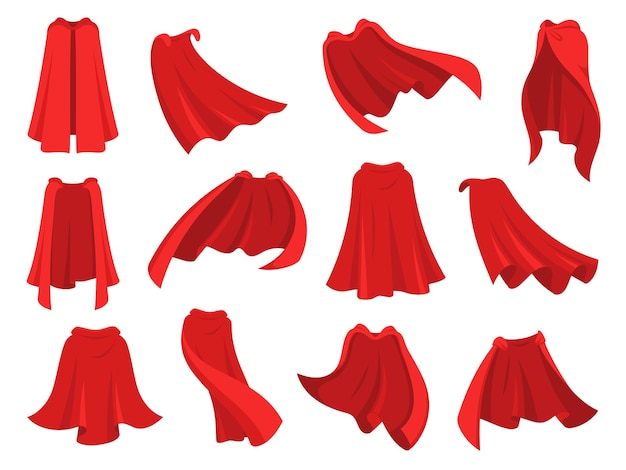 Superhero red cape set