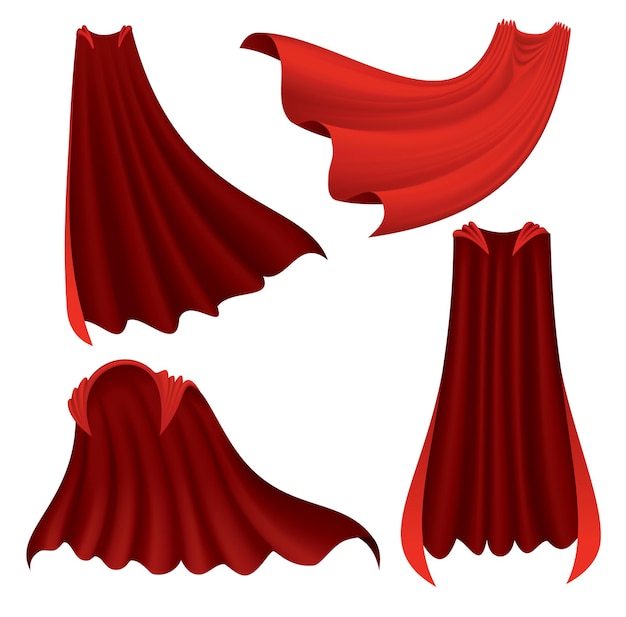 Superhero red cape.