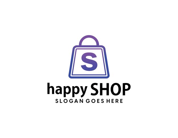 Supermarket cart business company logo