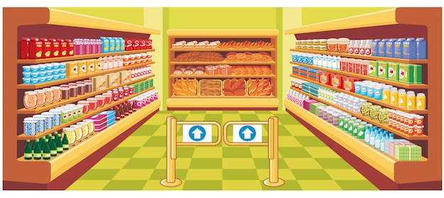 Supermarket. vector