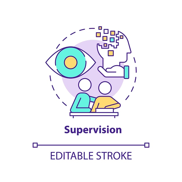 Supervision concept icon