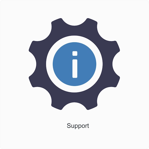 support and help icon concept