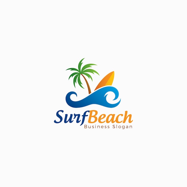 Surf Beach Logo Template