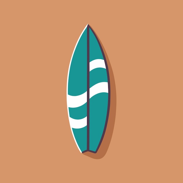 surfboard in flatstyle Vector illustration