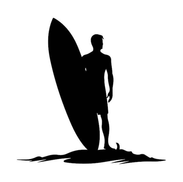 Surfer silhouette