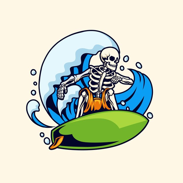 Surfer skull