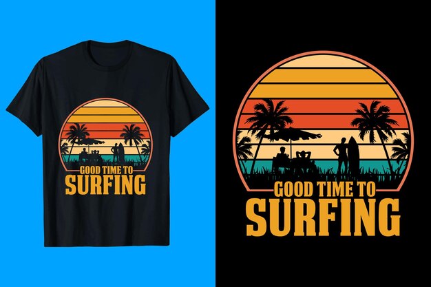 Surfing T-Shirt Design