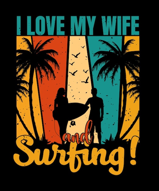 Surfing Tshirt Design