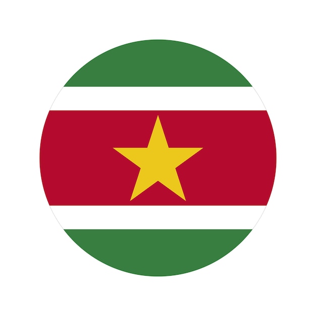 Suriname flag simple illustration for independence day or election